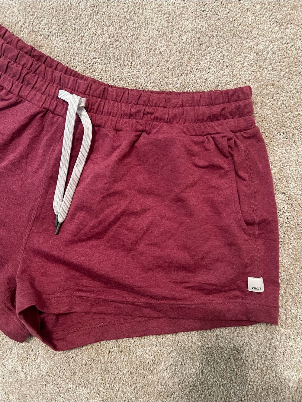Vuori Red Athletic Drawstring Shorts L - Picture 4 of 5